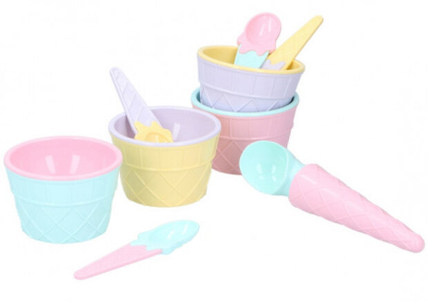 ijsset 9 stuks multicolor