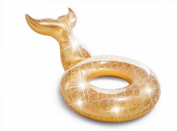 zwemband zeemeermin 147 x 107 x 79 cm vinyl goud