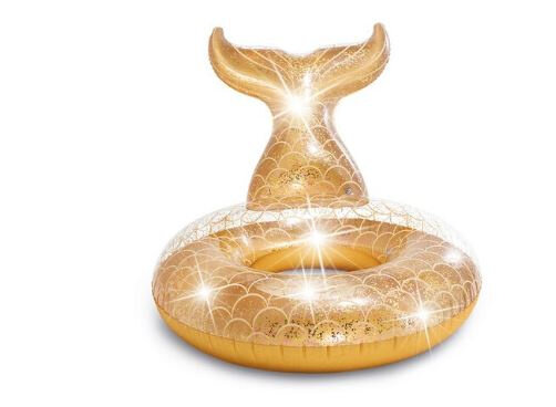 zwemband zeemeermin 147 x 107 x 79 cm vinyl goud