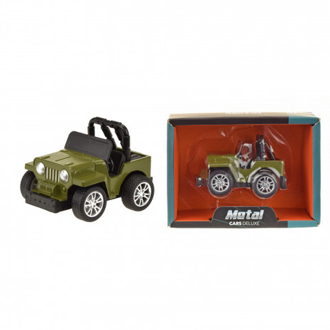 buggy Metal jongens 6,5 cm groen