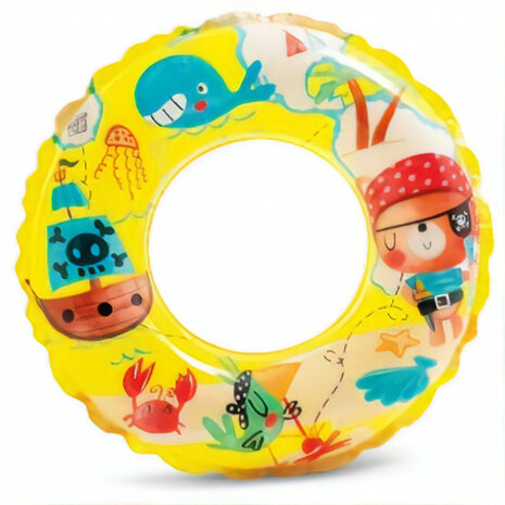 zwemband piraat junior 61 cm vinyl geel
