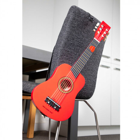 gitaar De Luxe junior 64 cm hout rood 4-delig