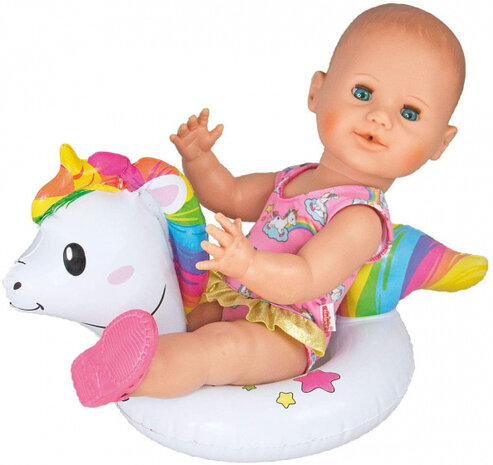 poppenzwemband eenhoorn meisjes 28-35 cm wit