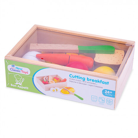 snijset ontbijt box junior 24 cm hout 10-delig
