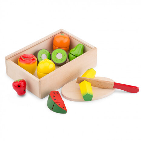 snijset fruit box junior 21 cm hout 11-delig