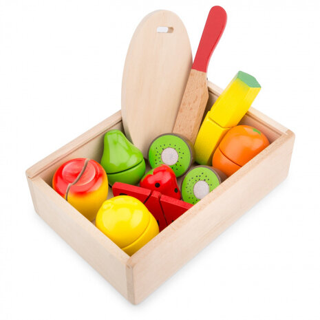 snijset fruit box junior 21 cm hout 11-delig