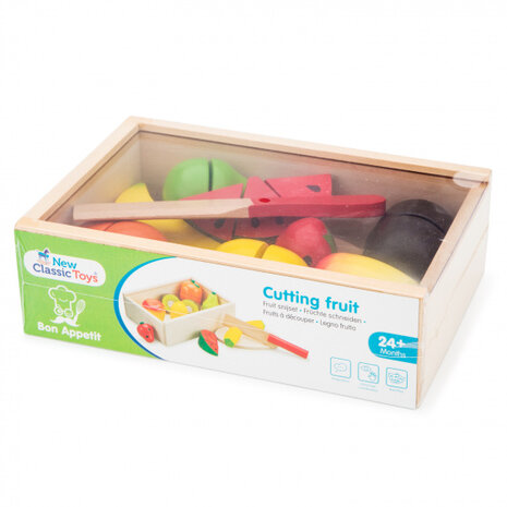 snijset fruit box junior 21 cm hout 11-delig