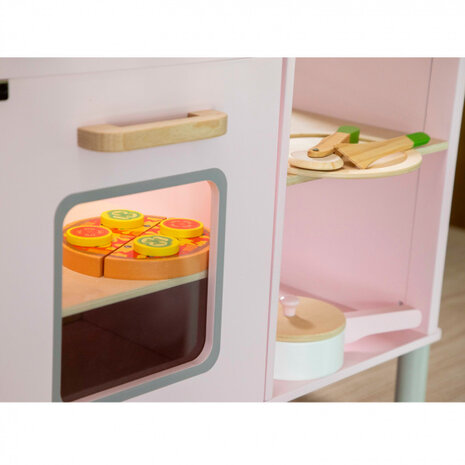 snijset pizza groente junior 16 cm hout 7-delig