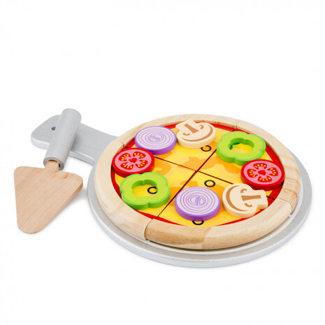 pizza set junior 28 cm hout 14-delig