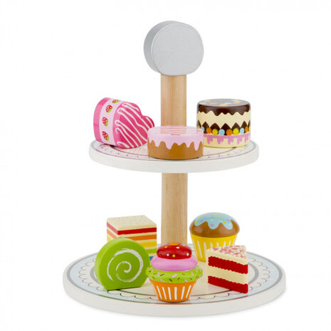 etag&egrave;re met cakejes junior hout 9-delig