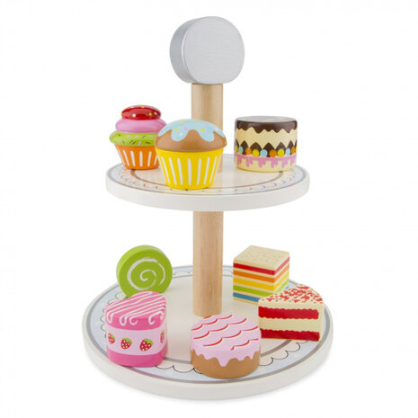 etag&egrave;re met cakejes junior hout 9-delig