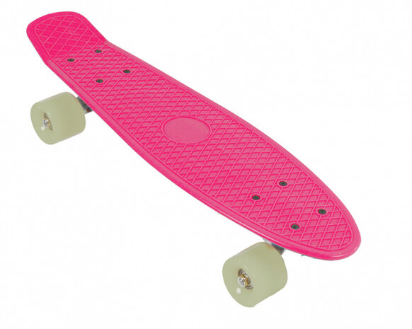skateboard Retro 56 cm polypropyleen roze