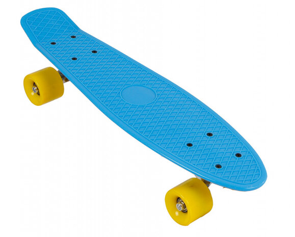 skateboard Retro 56 cm polypropyleen blauw