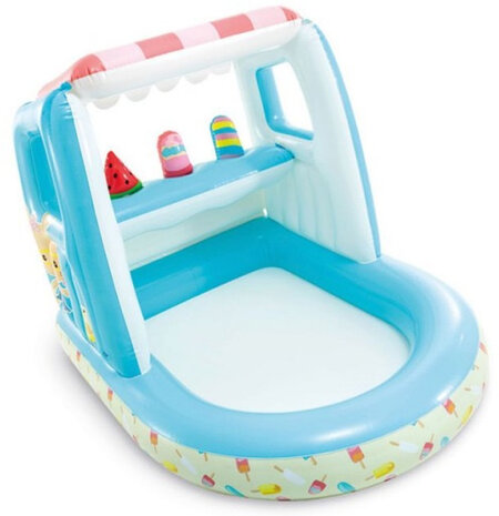 opblaaszwembad 48672NP Gelato 127 x 102 x 33 cm blauw