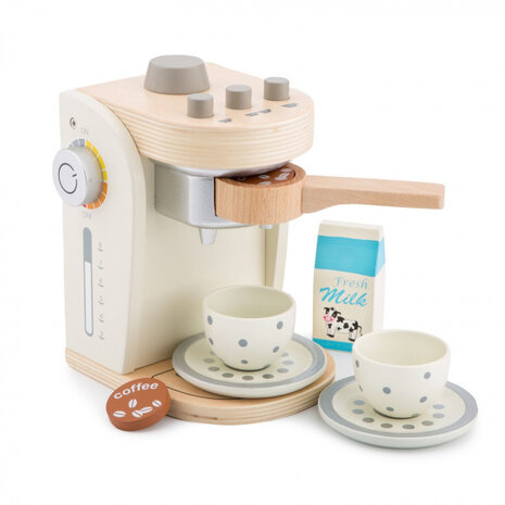 koffiezetter junior 19 cm hout bruin 5-delig