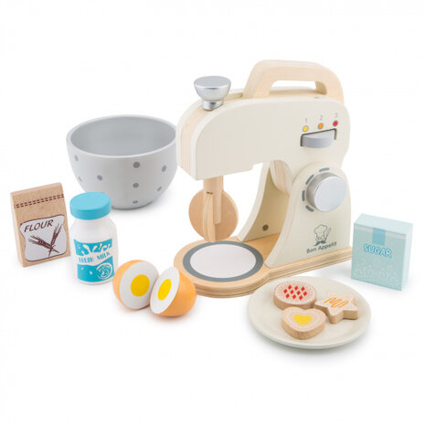 mixerset junior 20,8 x 18,2 cm hout bruin 7-delig
