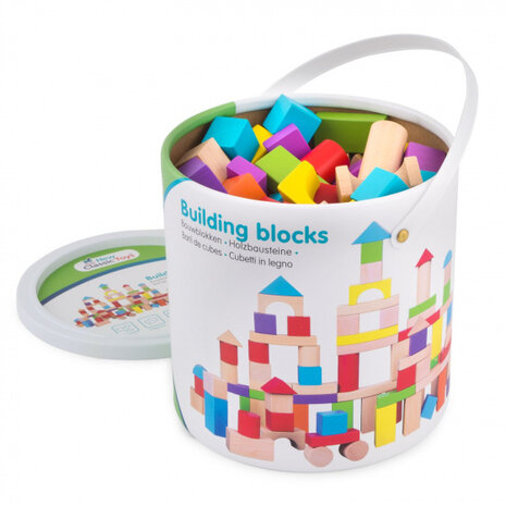 bouwblokken Educational junior hout 100 blokken