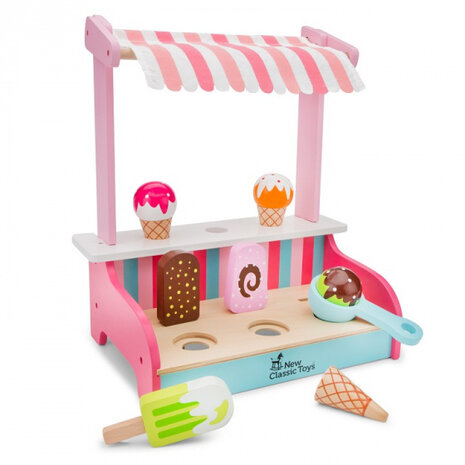 ijskraam junior 30 x 30 cm hout roze 5-delig
