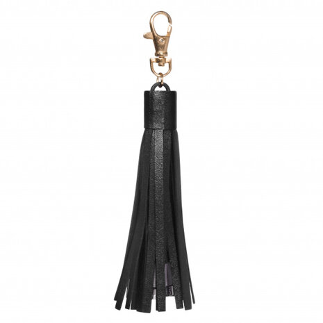 USB-oplaadkabel 3-in-1 franje 22,6 cm zwart