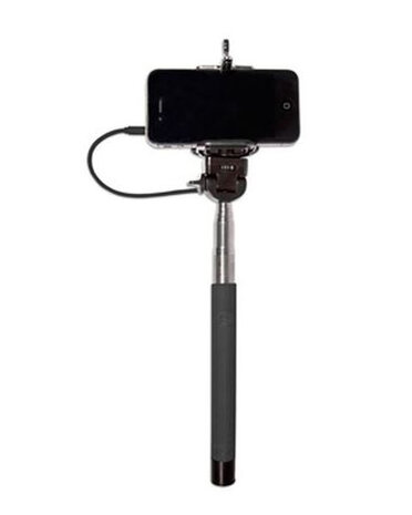 slefie-stick junior 100 cm staal zwart
