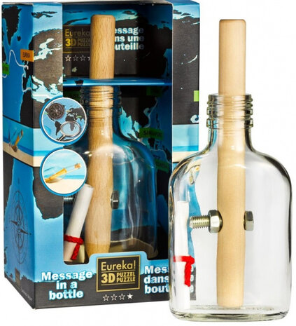 breinbreker Message in a Bottle 12 x 21 cm glas