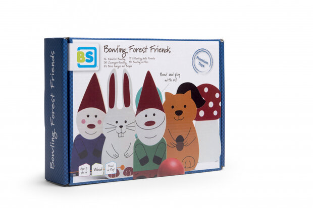 kegelset Forest Friends hout 7-delig