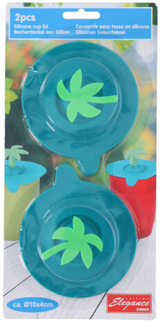 bekerdeksels junior 10 cm siliconen 2 stuks