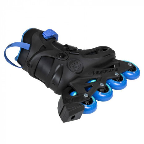 inline skates One Stargaze 85A zwart/blauw maat 29/32