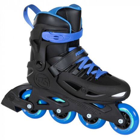 inline skates One Stargaze 85A zwart/blauw maat 33/36