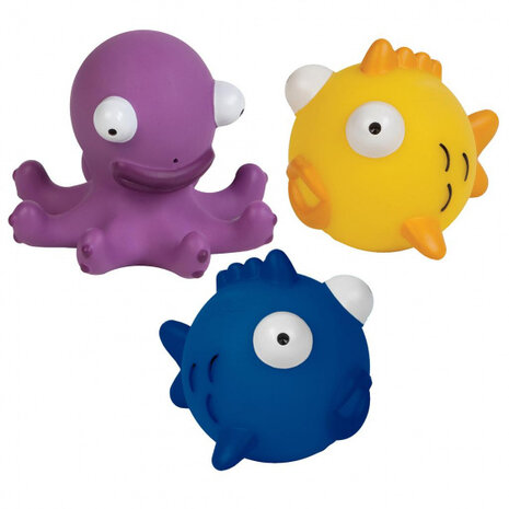 baddieren Sea Squad junior PVC blauw/paars/geel 3-delig