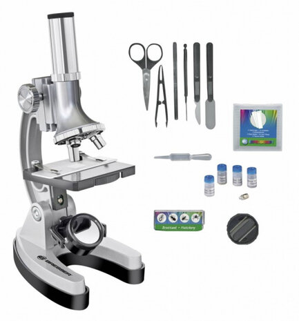 microscoop junior 22 cm staal zilver 35-delig