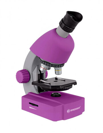 microscoop junior 22 cm staal paars 44-delig