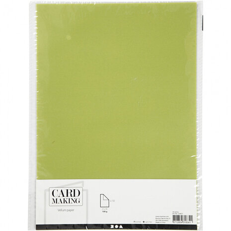 vellum-papier A4 100 gram lichtgroen 10 stuks