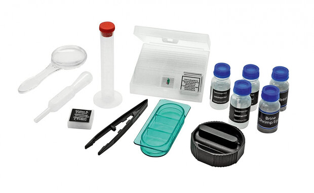 microscoop 22 cm aluminium zwart 44-delig