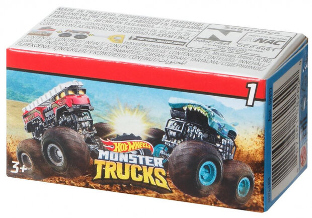 verrassingsauto Mystery Truck jongens die-cast 4-delig