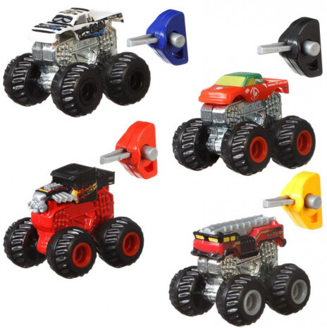 verrassingsauto Mystery Truck jongens die-cast 4-delig
