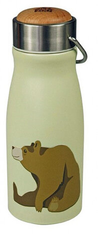 drinkbeker Brown Bear 300 ml RVS groen/zilver
