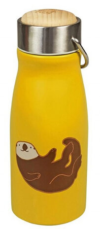 drinkbeker Sea Otter 300 ml RVS geel/zilver