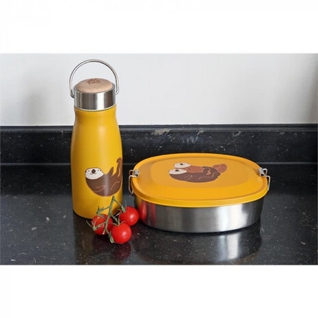 drinkbeker Sea Otter 300 ml RVS geel/zilver
