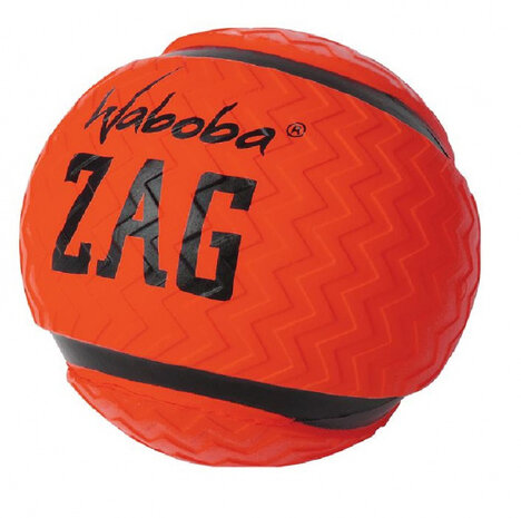 splashbal Zag 9 cm foam rood/zwart