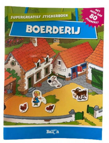 stickerboek Boerderij junior 27 x 20 cm papier