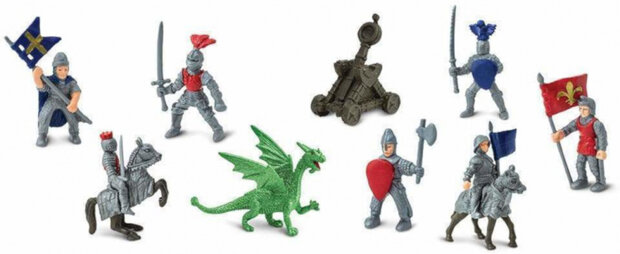 speelfigurenset Knights &amp; Dragons junior 11-delig
