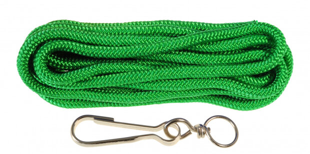 springtouw junior 5 meter nylon groen