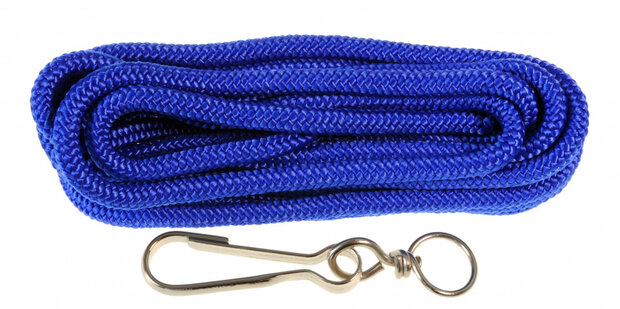 springtouw junior 5 meter nylon blauw