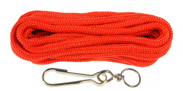 springtouw junior 5 meter nylon rood