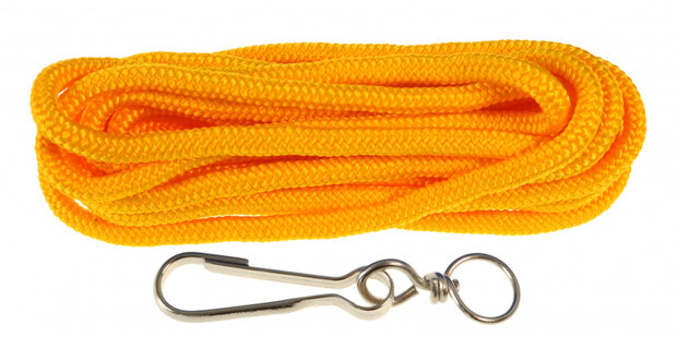 springtouw junior 5 meter nylon geel