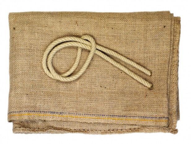 zak junior 100 x 70 cm jute bruin 2-delig