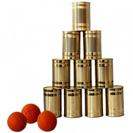 blikgooien junior 11 cm aluminium zilver 13-delig