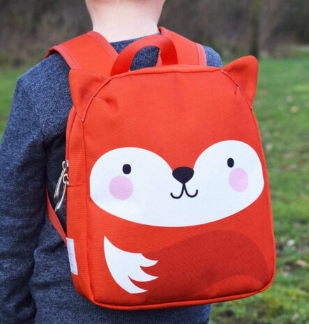 rugzak Vos junior 5,5 liter polyester oranje