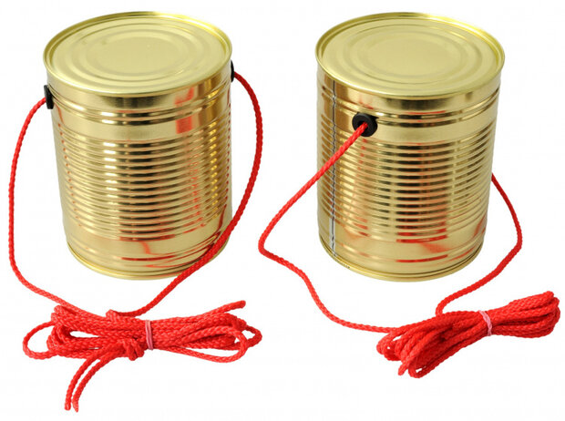 bliklopen junior 10 x 12 cm tin goud/rood 2 stuks
